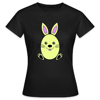 osterhase - Frauen T-Shirt - Schwarz - Vorne - AI Model Female 172 dark (172cm)