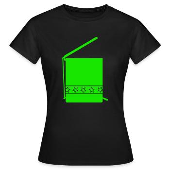 Poubelle B1 - T-shirt Femme - noir - Devant - AI Model Female 172 dark (172cm)