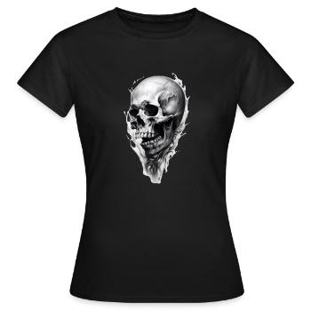 Ewige Konturen - Frauen T-Shirt - Schwarz - Vorne - AI Model Female 172 dark (172cm)