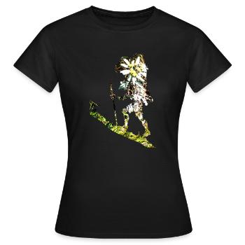 Apporte-moi un edelweiss - T-shirt Femme - noir - Devant - AI Model Female 172 dark (172cm)