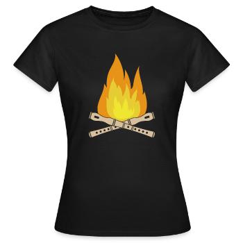 Hot Cross Buns - Women's T-Shirt - black - Front - AI Model Female 172 dark (172cm)