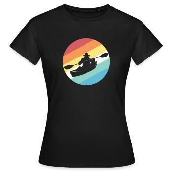 Sports nautiques en kayak - T-shirt Femme - noir - Devant - AI Model Female 172 dark (172cm)