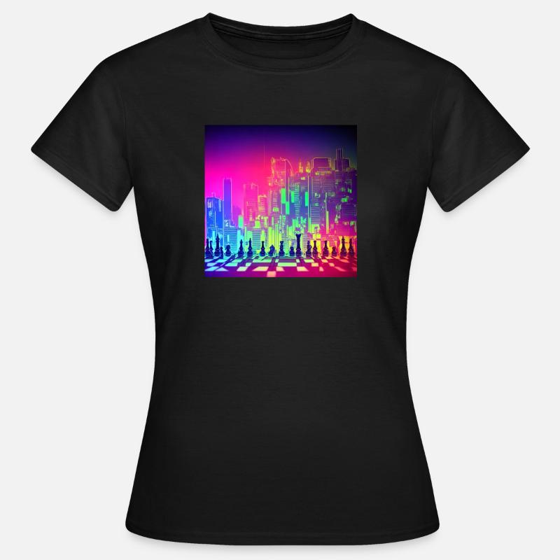 Neon Chess - Women's T-Shirt - black