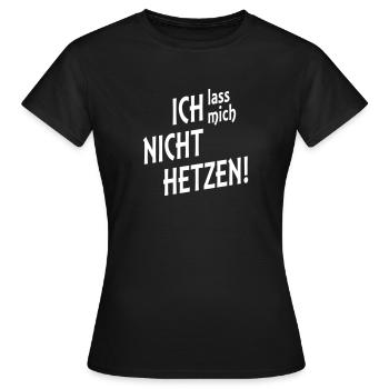 do not rush - Women's T-Shirt - black - Front - AI Model Female 172 dark (172cm)