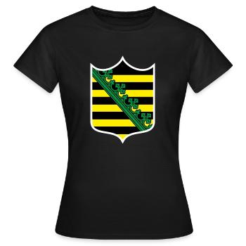 Saxe - T-shirt Femme - noir - Devant - AI Model Female 172 dark (172cm)