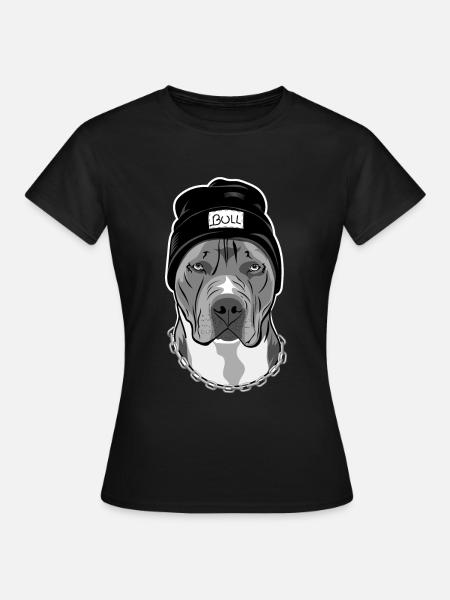 Pitbull Mein coolster Freund - Frauen T-Shirt - Schwarz