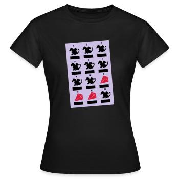 Dragon Months - Women's T-Shirt - black - Front - AI Model Female 172 dark (172cm)