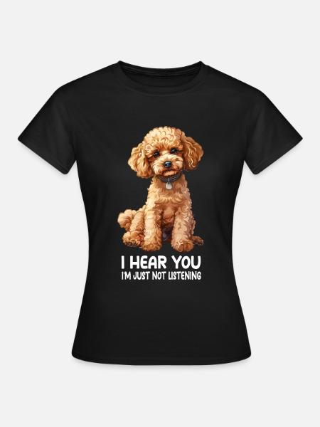 Pudel - Frauen T-Shirt - Schwarz