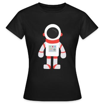 astronaute - T-shirt Femme - noir - Devant - AI Model Female 172 dark (172cm)