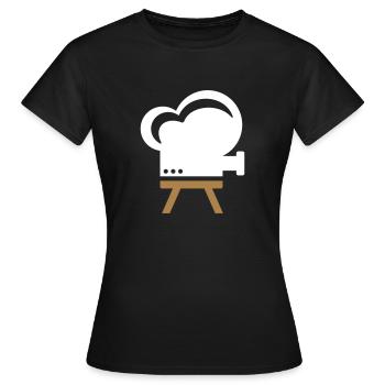 film de caméra - T-shirt Femme - noir - Devant - AI Model Female 172 dark (172cm)