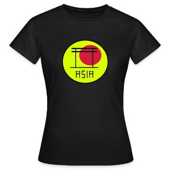 ASIE - T-shirt Femme - noir - Devant - AI Model Female 172 dark (172cm)
