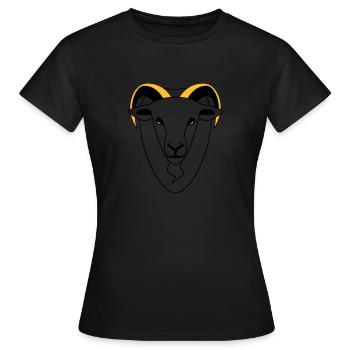mâle - T-shirt Femme - noir - Devant - AI Model Female 172 dark (172cm)