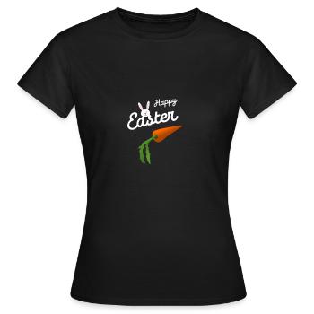 Pâques, le lapin de Pâques - T-shirt Femme - noir - Devant - AI Model Female 172 dark (172cm)