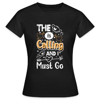Tea Drinker Tea Bags Green Tea Chamomile Tea - Women's T-Shirt - black - Front - AI Model Female 172 dark (172cm)