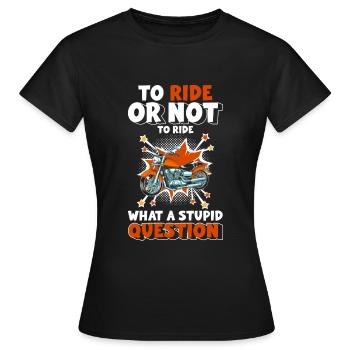 Retro Style Illustration - Frauen T-Shirt - Schwarz - Vorne - AI Model Female 172 dark (172cm)