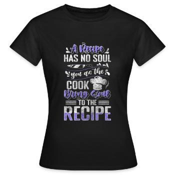 Küche Gastronomie Lecker Kochtopf - Frauen T-Shirt - Schwarz - Vorne - AI Model Female 172 dark (172cm)