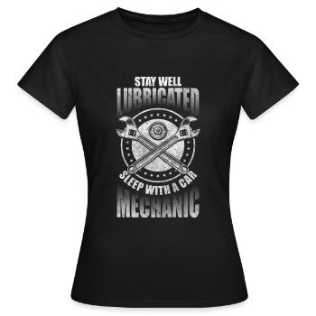 Mécaniques Mécaniques Mécaniques Mécaniques Mécaniques - T-shirt Femme - noir - Devant - AI Model Female 172 dark (172cm)