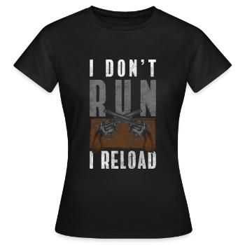 Gun Club Sport Shooter Hunting Shooting Sports - Women's T-Shirt - black - Front - AI Model Female 172 dark (172cm)