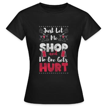 Shopping Shop Sucht Queen - Women's T-Shirt - black - Front - AI Model Female 172 dark (172cm)
