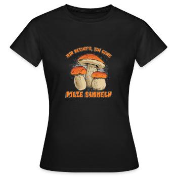 Mir reichts ich gehe Pilze sammeln - Frauen T-Shirt - Schwarz - Vorne - AI Model Female 172 dark (172cm)