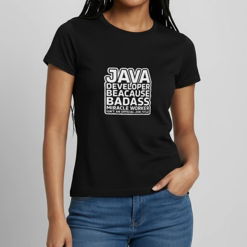 Java Developer Badass Frauen T-Shirt