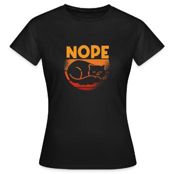 Nope La gueule de bois n’a pas envie - T-shirt Femme - noir - Devant - AI Model Female 172 dark (172cm)