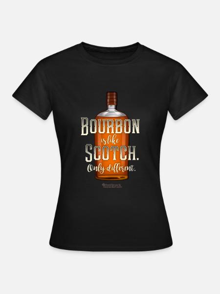 Bourbon Whiskey - Frauen T-Shirt - Schwarz