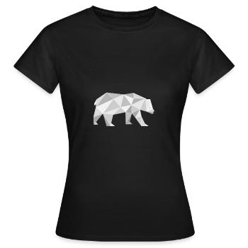 Ours polaire - T-shirt Femme - noir - Devant - AI Model Female 172 dark (172cm)