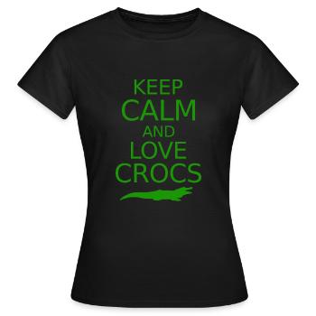 Dear crocodiles - Women's T-Shirt - black - Front - AI Model Female 172 dark (172cm)