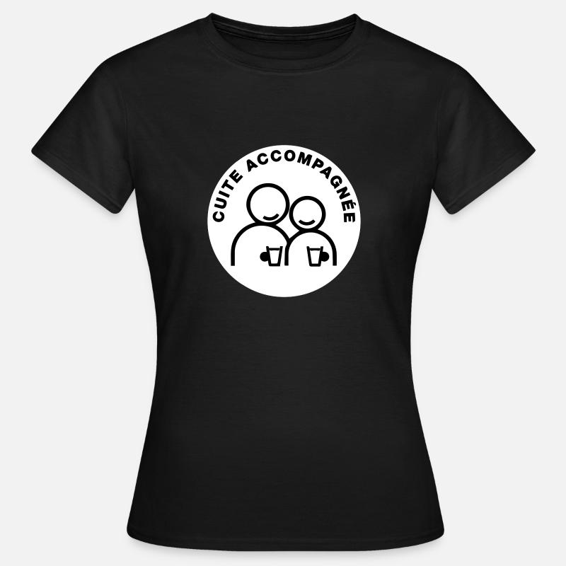 cuite accompagnee - T-shirt Femme - noir
