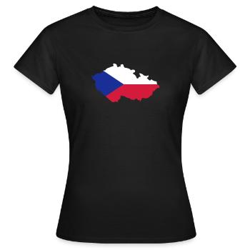 Czech Republic - Women's T-Shirt - black - Front - AI Model Female 172 dark (172cm)