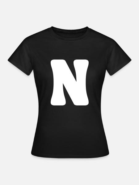N - Frauen T-Shirt - Schwarz
