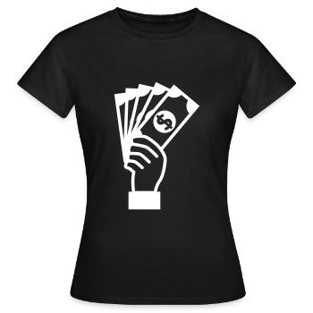 Monnaie Monnaie Silhouette - T-shirt Femme - noir - Devant - AI Model Female 172 dark (172cm)