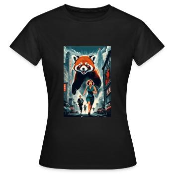 Filmplakat: Das Blutrote Panda-Massaker (1954) - Frauen T-Shirt - Schwarz - Vorne - AI Model Female 172 dark (172cm)