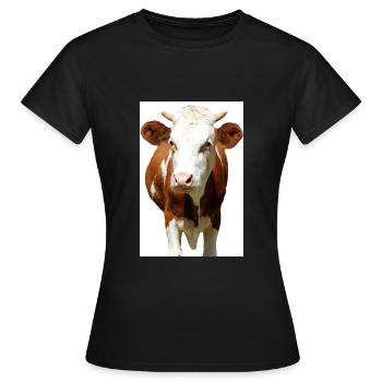 Affiche de vache - T-shirt Femme - noir - Devant - AI Model Female 172 dark (172cm)