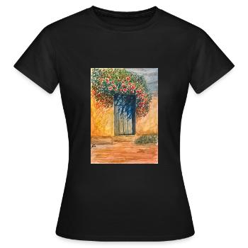 Summertime - Women's T-Shirt - black - Front - AI Model Female 172 dark (172cm)