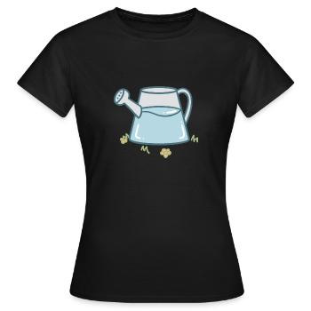 Arrosoir sucré - T-shirt Femme - noir - Devant - AI Model Female 172 dark (172cm)