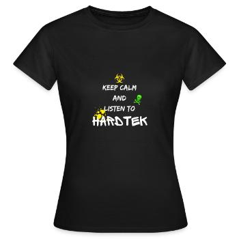 Keep calm - T-shirt Femme - noir - Devant - AI Model Female 172 dark (172cm)