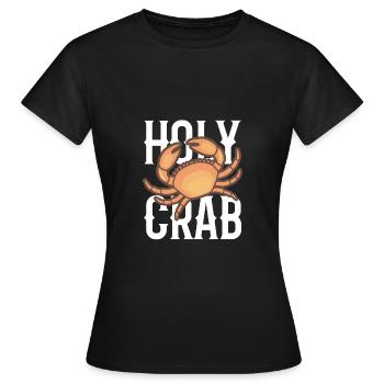 Crabe Holy Crab - T-shirt Femme - noir - Devant - AI Model Female 172 dark (172cm)