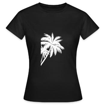 Palme Palm - T-shirt Femme - noir - Devant - AI Model Female 172 dark (172cm)