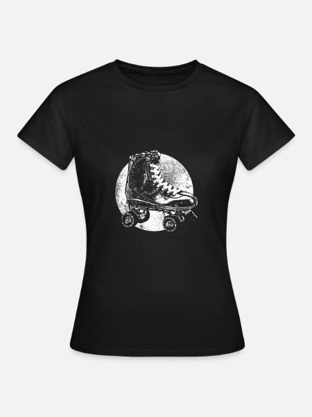 Rollschuh - Frauen T-Shirt - Schwarz