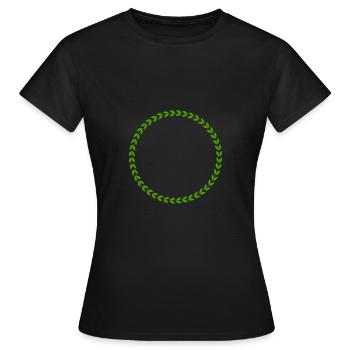 Couronne - T-shirt Femme - noir - Devant - AI Model Female 172 dark (172cm)