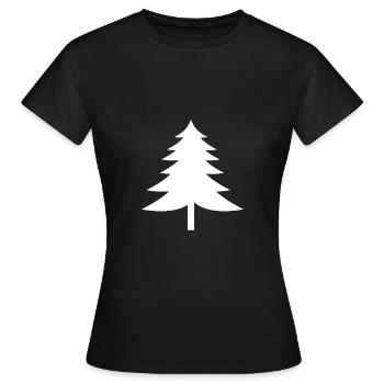 Sapin - T-shirt Femme - noir - Devant - AI Model Female 172 dark (172cm)