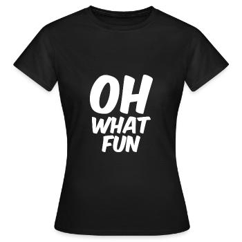 Oh quel plaisir - T-shirt Femme - noir - Devant - AI Model Female 172 dark (172cm)