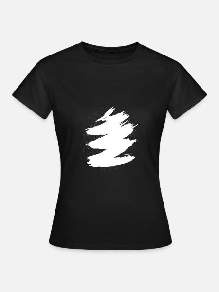 Pinselstriche - Frauen T-Shirt - Schwarz