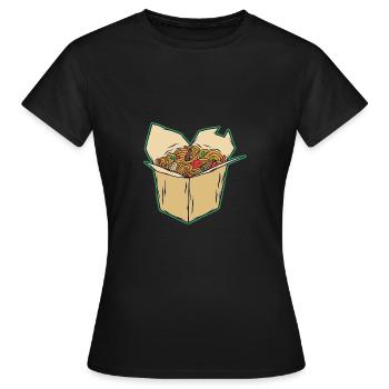 Nouilles d’Asie - T-shirt Femme - noir - Devant - AI Model Female 172 dark (172cm)