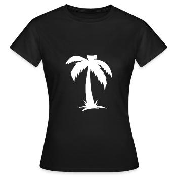 Palme Palm - T-shirt Femme - noir - Devant - AI Model Female 172 dark (172cm)