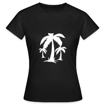 Palmiers palmiers - T-shirt Femme - noir - Devant - AI Model Female 172 dark (172cm)