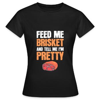 Barbecue - T-shirt Femme - noir - Devant - AI Model Female 172 dark (172cm)