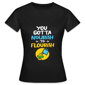 Positivité corporelle - T-shirt Femme - noir - Devant - AI Model Female 172 dark (172cm)
